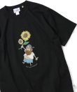画像1: GYMMASTER/FEEL YOUR FEELING EMBROIDERY T  BLACK