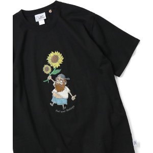 画像: GYMMASTER/FEEL YOUR FEELING EMBROIDERY T  BLACK