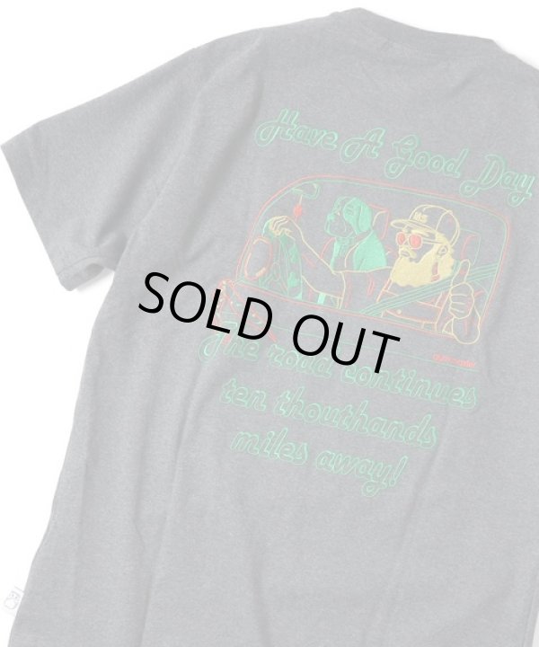 画像1: GYMMASTER/GOOD DAY EMBROIDERY T  CHARCOAL