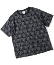 画像1: (再入荷)GYMMASTER/JACQUARD CREW NECK T  BLACK