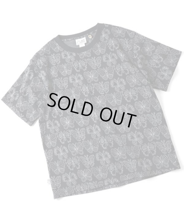 画像1: (再入荷)GYMMASTER/JACQUARD CREW NECK T  BLACK