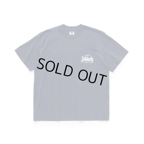 画像1: RATS/SOLIDARITY POCKET T  NAVY