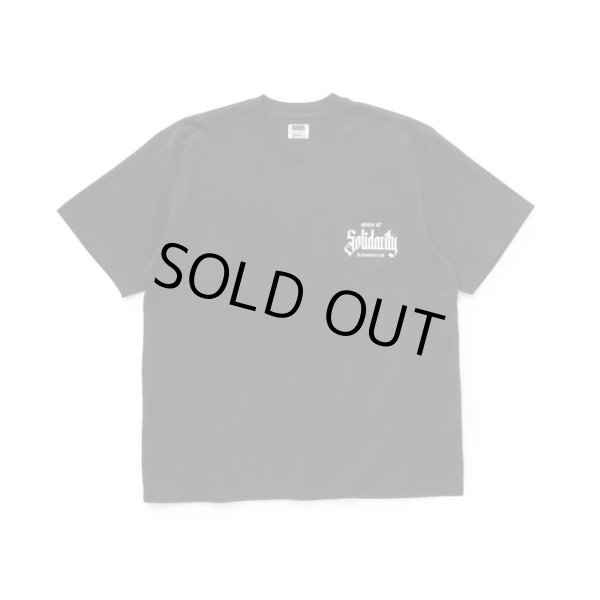 画像1: RATS/SOLIDARITY POCKET T  BLACK