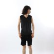 画像2: HANES/V NECK SLEEVE LESS SHIRTS  BLACK