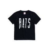 画像: RATS/BLOKEN LOGO KID's T  BLACK
