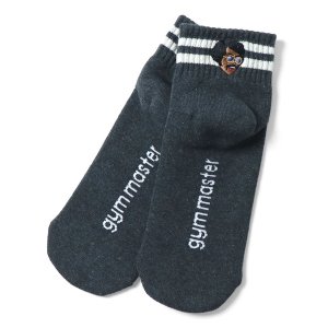 画像: GYMMASTER/HAPPY EMBROIDERY SHORT SOX  CHARCOAL