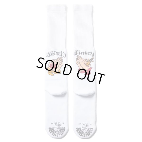 画像1: SOFTMACHINE/PRAY HAND SOX  WHITE