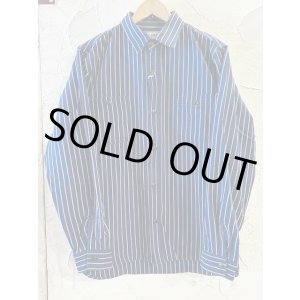 画像: (再入荷)  HOUSTON/STRIPE VIYELLA SHIRT  NAVY