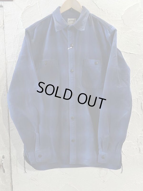 画像1: HOUSTON/OMBRE CHECK VIYELLA SHIRT  BLUE