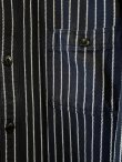 画像4: (再入荷)  HOUSTON/STRIPE VIYELLA SHIRT  NAVY
