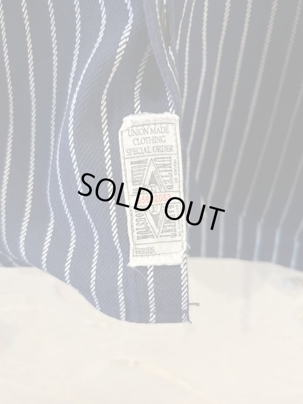 画像5: (再入荷)  HOUSTON/STRIPE VIYELLA SHIRT  NAVY