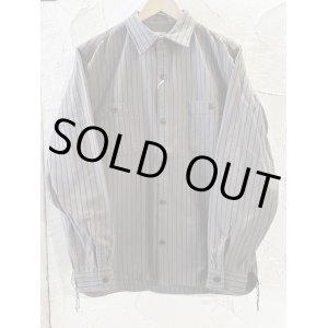画像: HOUSTON/STRIPE VIYELLA SHIRT  GRAY
