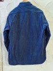 画像2: (再入荷)  HOUSTON/STRIPE VIYELLA SHIRT  NAVY