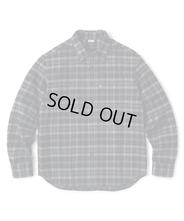 画像1: FTC/HEAVY PLAID NELL SHIRT  BLACK