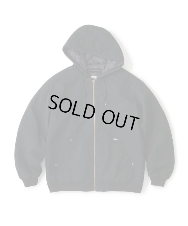 画像1: FTC/WASHED CANVAS HOODED JACKET  BLACK