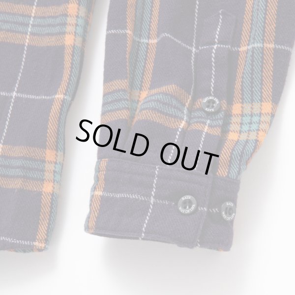 画像6: RATS/COTTON FLANNEL NAVY CHECK SHIRT  NAVY
