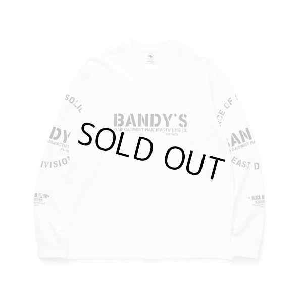 画像1: RATS/STAMP LOGO LS T  WHITE