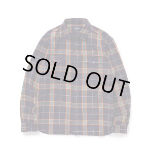 画像: RATS/COTTON FLANNEL NAVY CHECK SHIRT  NAVY