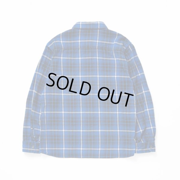 画像2: RATS/COTTON FLANNEL BLUE CHECK SHIRT  BLUE
