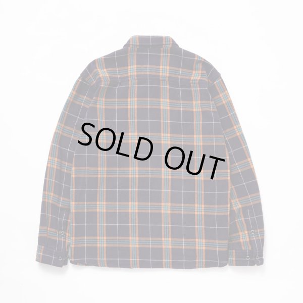 画像2: RATS/COTTON FLANNEL NAVY CHECK SHIRT  NAVY