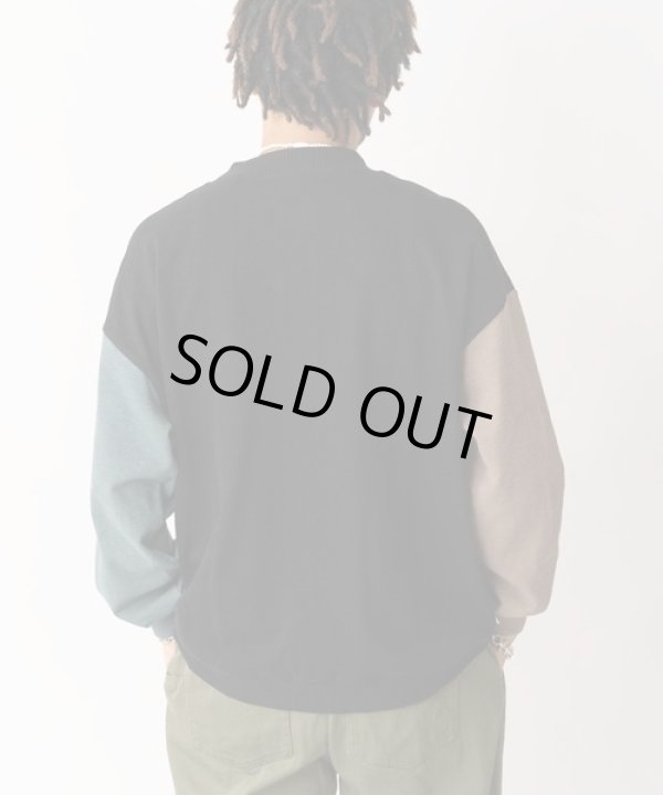 画像3: GYMMASTER/BLOCK INLAY BUTTON CARDI  CRAZY