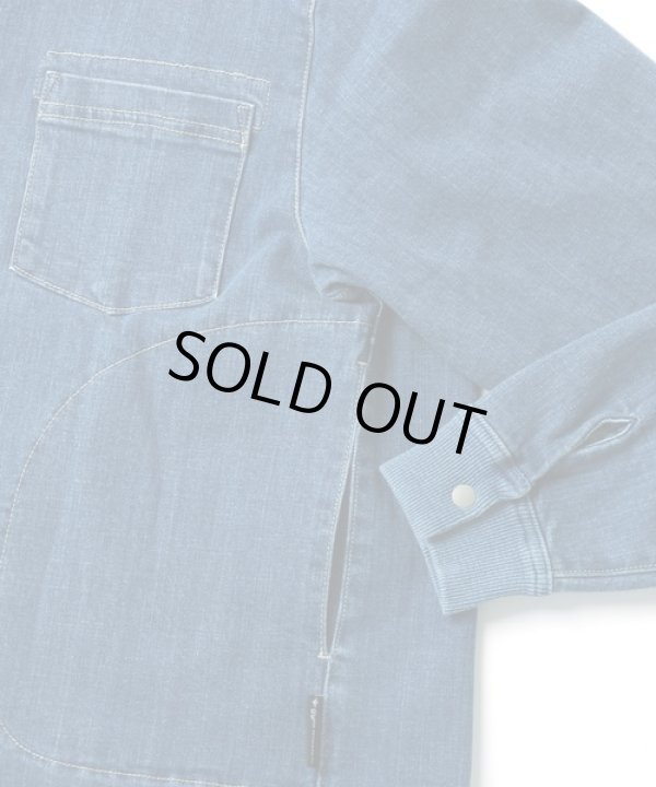 画像3: GYMMASTER/STRETCH DENIM SHIRTS JKT  D.BLUE