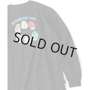 画像: (再入荷)  GYMMASTER/STUCK ON YOU EMBROIDERY LS T  BLACK