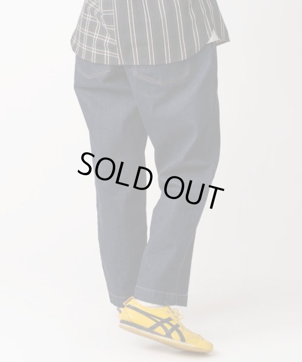 画像4: GYMMASTER/STRETCH DENIM TWO TUCK PANTS  ONEWASH