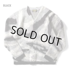 画像: (再アップ)(再入荷) UNIVERD 72/MOHAIR TOUCH CARDIGAN MARBLE  BLACK