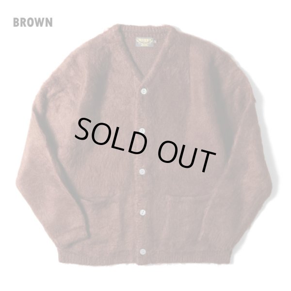 画像1: (店頭在庫分) (再入荷) UNIVERD 72/MOHAIR TOUCH CARDIGAN  BROWN