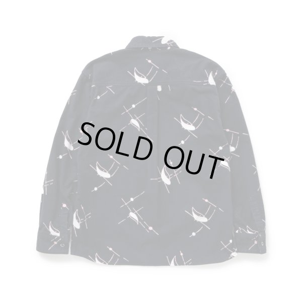 画像2: RATS/ATOMIC PRINT FLANNEL B.D SHIRT  BLACK