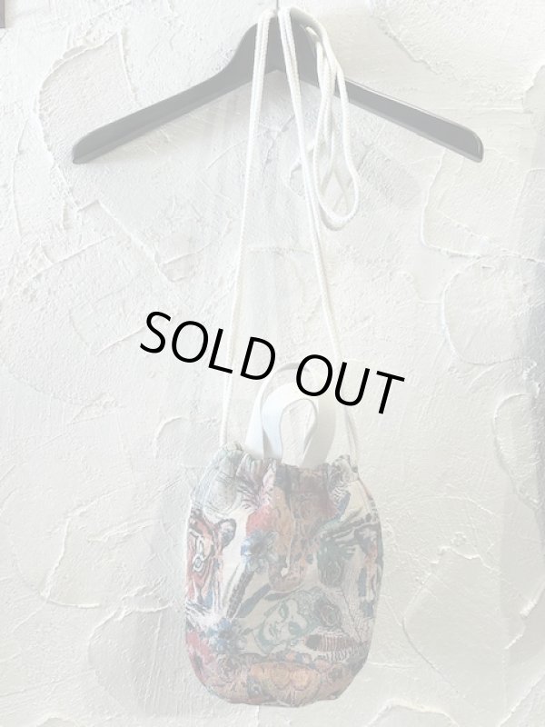 画像1: REVO/GOBELIN WEAVING 2WAY BAG TIGER BLACK