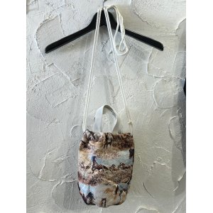 画像: REVO/GOBELIN WEAVING 2WAY BAG HORSE  WHITE