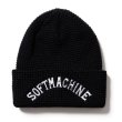 画像1: (再アップ)  SOFTMACHINE/GEORGE KNIT CAP  BLACK