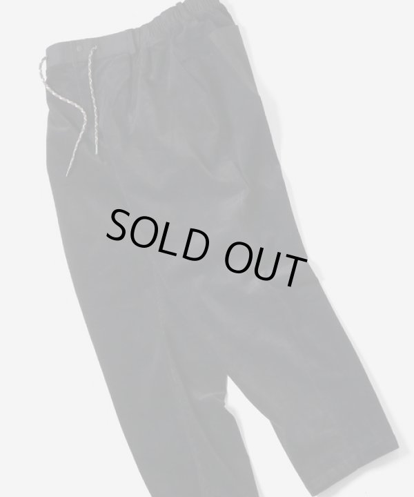 画像1: (再入荷) GYMMASTER/STRETCH CORDUROY TUCK PANT  BLACK