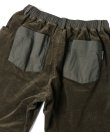 画像5: (再入荷) GYMMASTER/STRETCH CORDUROY TUCK PANT  BLACK