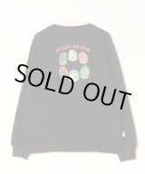 画像: GYMMASTER/STUCK ON YOU EMBROIDERY SWEAT  BLACK