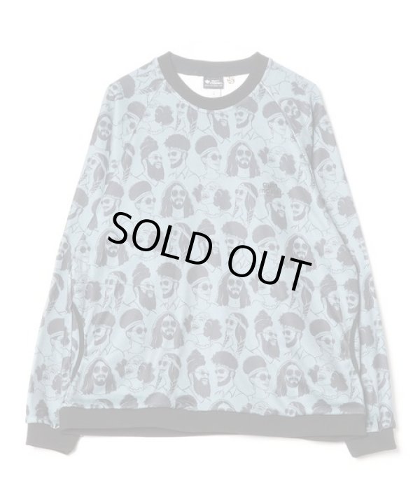 画像1: GYMMASTER/KNIT FLEECE HAPPY PAINT CREW NECK  HIPPY