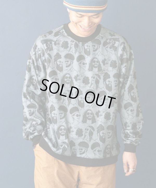 画像2: GYMMASTER/KNIT FLEECE HAPPY PAINT CREW NECK  HIPPY