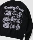 画像1: (再入荷)(店頭在庫分) GYMMASTER/JACQUARD KNIT DOING GOOD  BLACK