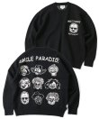 画像1: (再入荷)(店頭在庫分)  GYMMASTER/JACQUARD KNIT SMILE PARADICE  BLACK