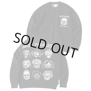 画像: (再入荷)(店頭在庫分)  GYMMASTER/JACQUARD KNIT SMILE PARADICE  BLACK