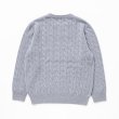 画像2: RATS/CASHMERE CABLE KNIT  GRAY