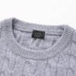 画像4: RATS/CASHMERE CABLE KNIT  GRAY