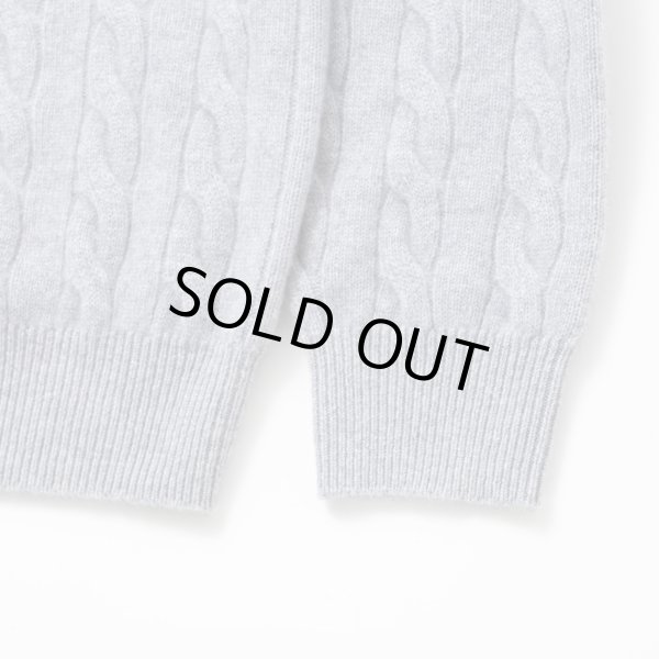 画像5: RATS/CASHMERE CABLE KNIT  GRAY