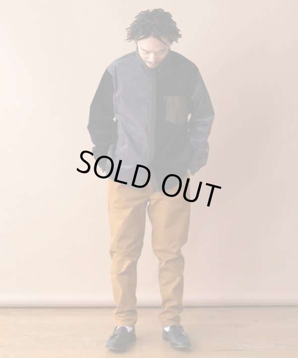 画像3: GYMMASTER/STRETICH CORDUROY SHIRT JKT  BLACKｘCHARCOAL