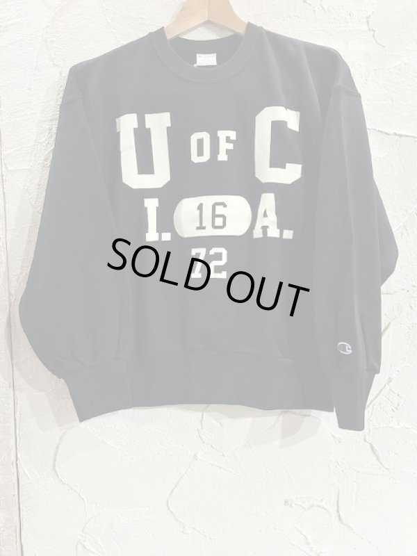 画像1: CHAMPION/KID'S CREW NECK SWEAT  BLACK