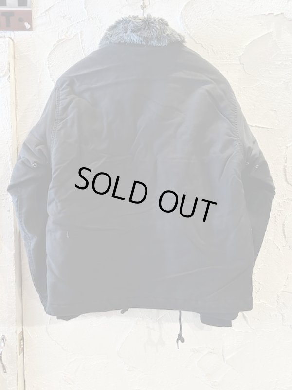 画像2: WORLD SURPLUS/US TYPE N-1 DECK JK  USED BLACK