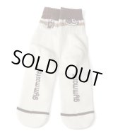 画像: GYMMASTER/HAPPY EMBROIDERY KONBI SOX  COFFEE