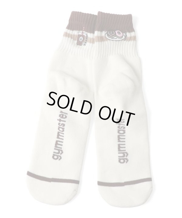 画像1: GYMMASTER/HAPPY EMBROIDERY KONBI SOX  COFFEE